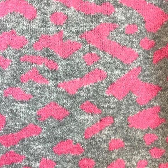 NWT Vigoss Sweater Womens XL Barbie Pink Leopard Print Knit Pullover Long Sleeve - Picture 9 of 15